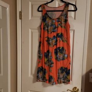 Coral Floral Sonoma Tank Dress